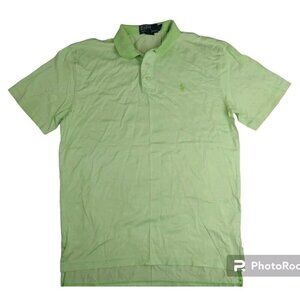 Polo ralph lauren Pima Cotton polo shirt Men's Small Lime Green Stripes